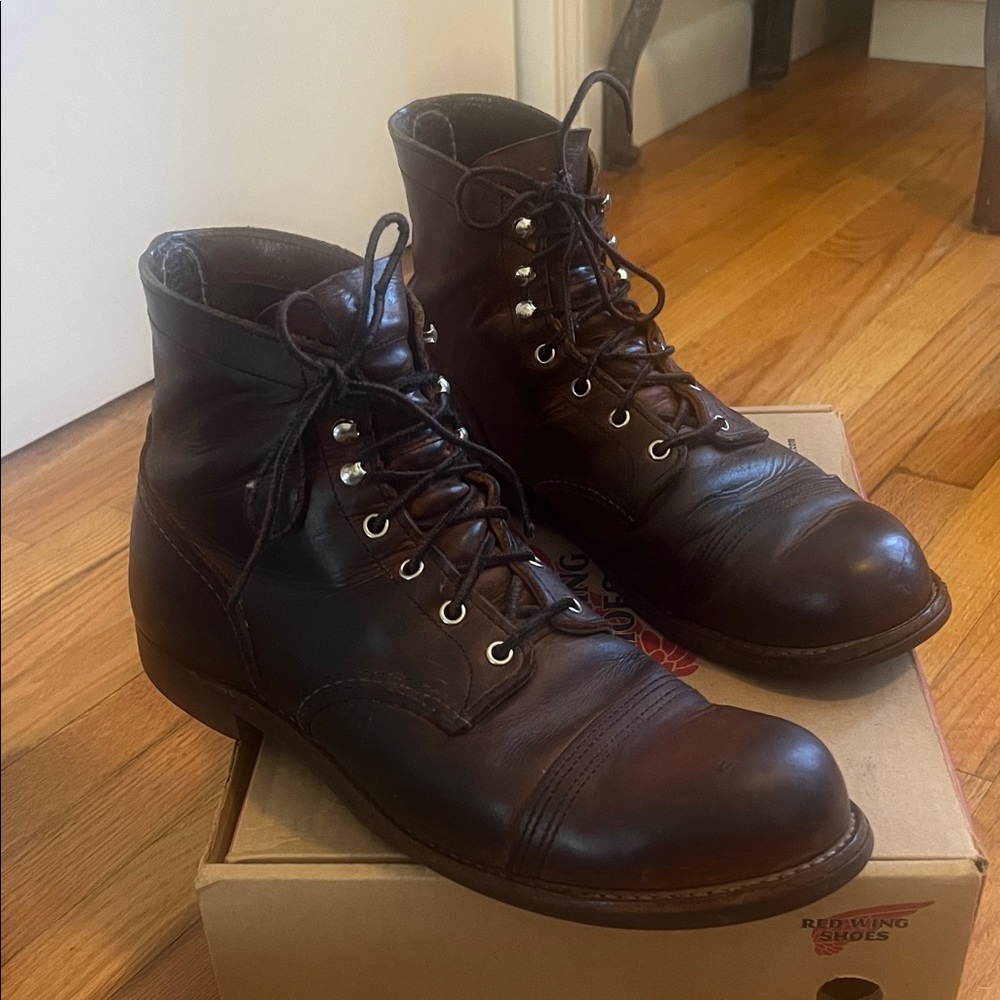 Red Wing Classic Iron Ranger Copper Leather Boots